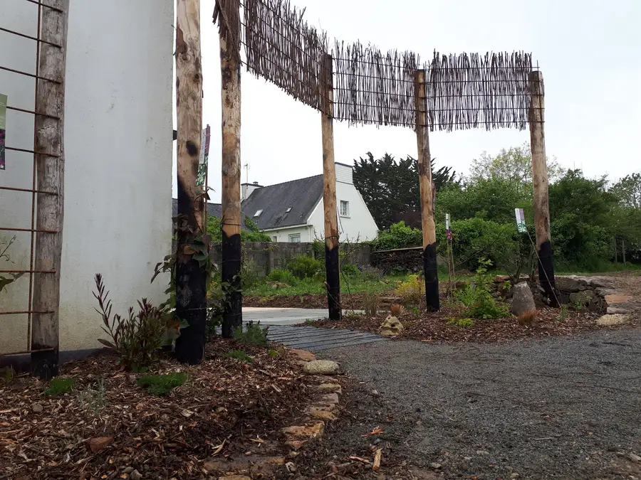 Pergola et structure bois naturel